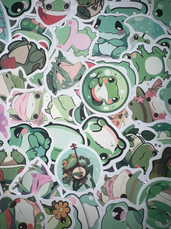 MYSTERY samolepky FROG