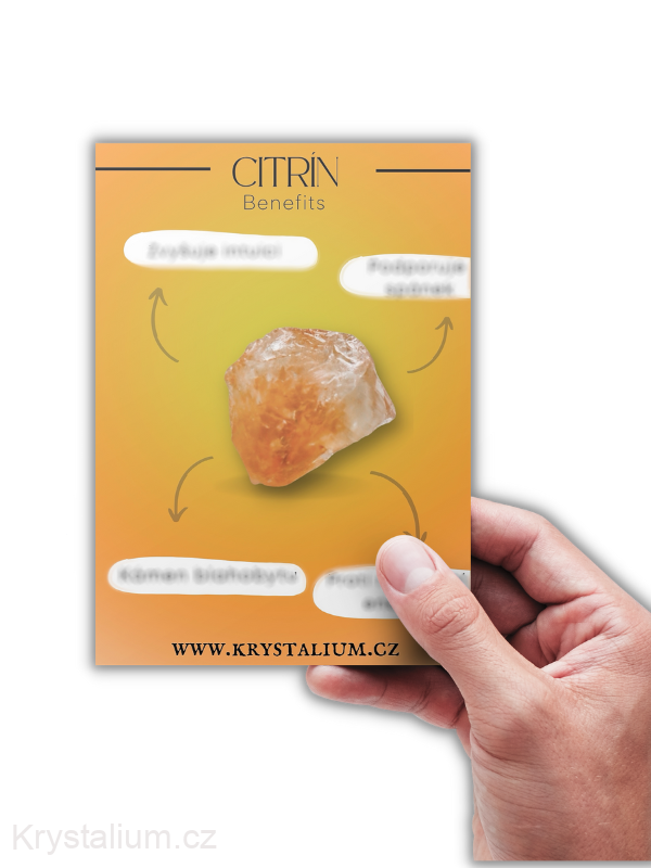 Kartička CITRÍN