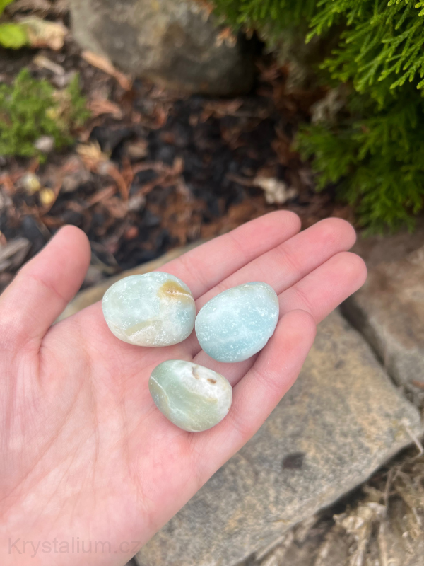 Sky Blue Quartz tromlovaný