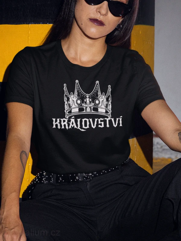 KRÁLOVSTVÍ tričko ČERNÉ