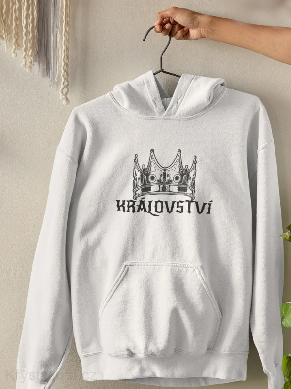 KRÁLOVSTVÍ mikina BÍLÁ