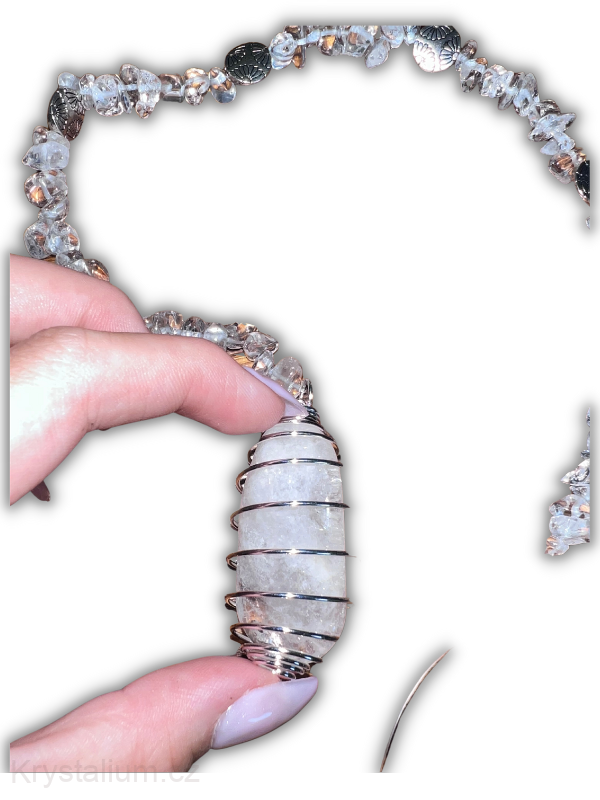 závěsná dekorace KŘIŠTÁL cca 40cm